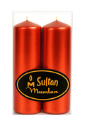 Yaldızlı Bar Mum 2’li Set